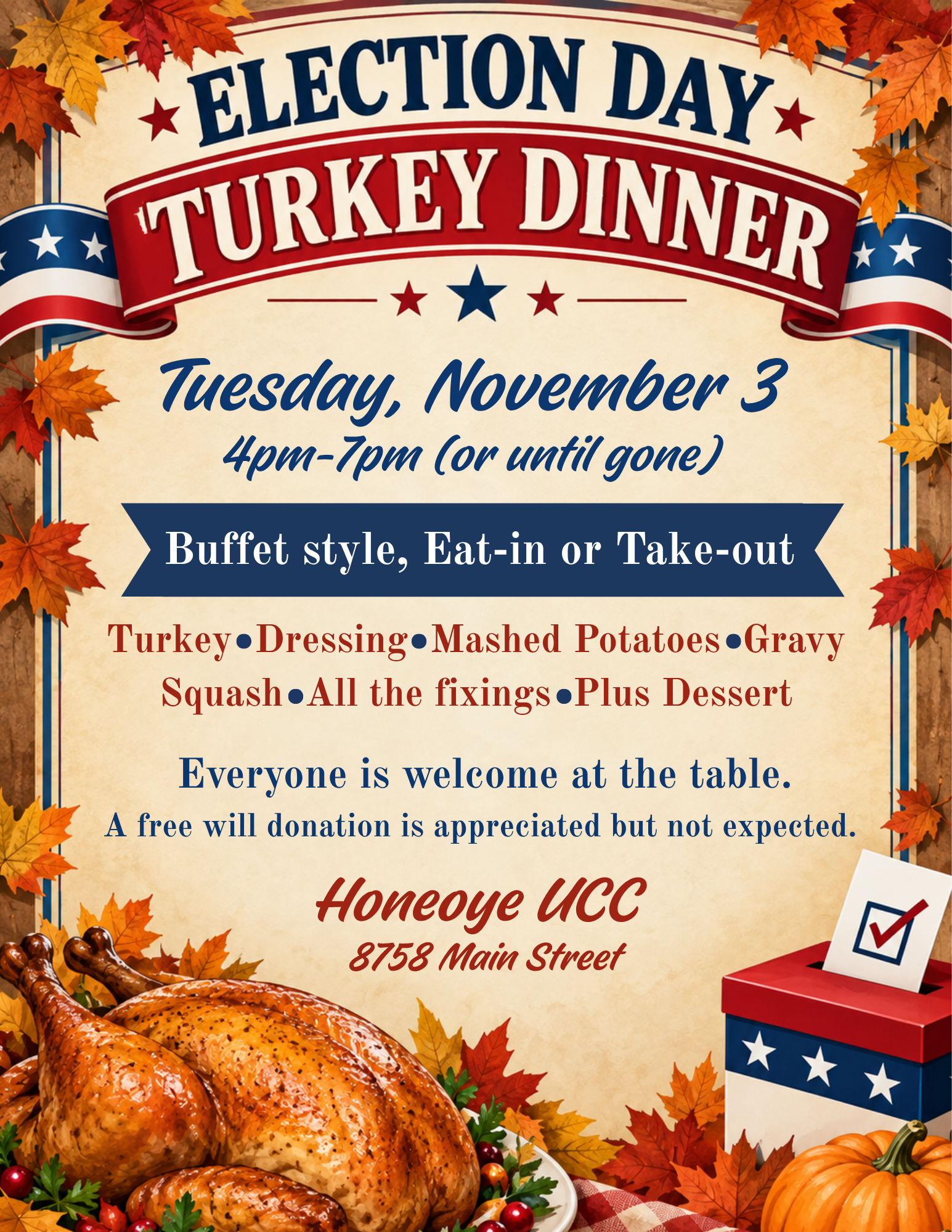 Election Day Dinner